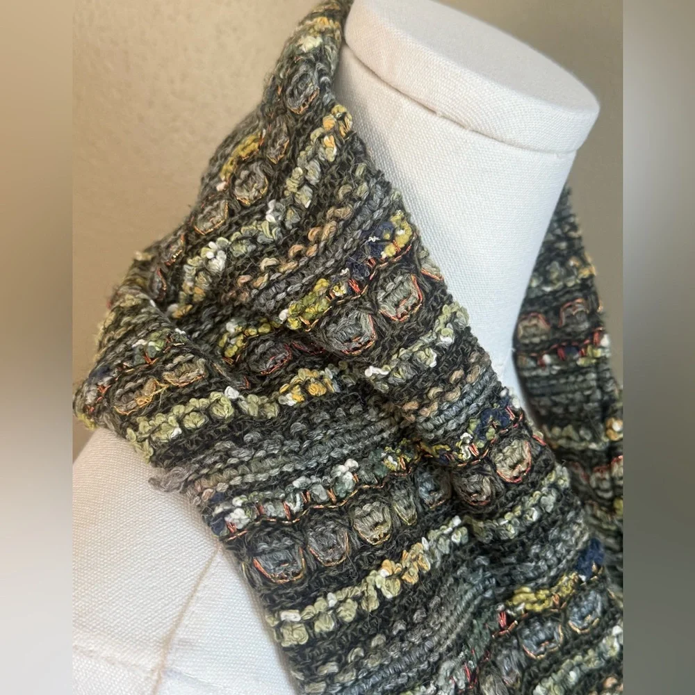 Madison 88 Multicolor Knit Copper Threads Scarf